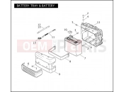 Harley-Davidson 2007 DYNA DYNA WIDE GLIDE  - FXDWG BATTERY TRAY & BATTERY