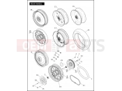HARLEY-DAVIDSON SOFTAIL CUSTOM  - FXSTC REAR WHEEL