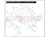 Harley-Davidson 2007 SOFTAIL SOFTAIL DEUCE  - FXSTD REAR FENDER & SUPPORTS - FXST, FXSTB, FXSTC