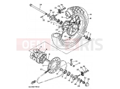 YAMAHA XTZ 750 Super Tenere XTZ750 SUPERTENERE (3WM4) 1993 HINTERRAD