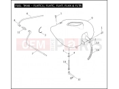 Harley-Davidson 2007 TOURING ROAD KING CUSTOM  - FLHRS FUEL TANK - FLHTCU, FLHTC, FLHT, FLHX & FLTR