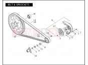 HARLEY-DAVIDSON VRSCD NIGHT ROD  - VRSCD BELT & SPROCKETS