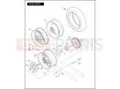 HARLEY-DAVIDSON VRSCR STREET ROD  - VRSCR REAR WHEEL