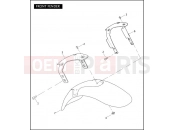 HARLEY-DAVIDSON VRSCX SCREAMIN' EAGLE V-ROD  - VRSCX FRONT FENDER