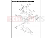 Harley-Davidson 2006 DYNA DYNA STREET BOB  - FXDBI REAR FORK, DEBRIS DEFLECTOR, & BELT GUARD