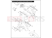 Harley-Davidson 2006 DYNA DYNA SUPER GLIDE  - FXDI FRONT & REAR FENDER &, REAR FENDER COVERS