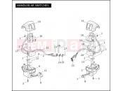 Harley-Davidson 2006 POLICE ROAD KING POLICE ESCORT  - FLHPEI HANDLEBAR SWITCHES