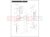 Harley-Davidson 2006 POLICE ROAD KING POLICE  - FLHPI FRONT FORK - RIGHT (NON-FAIRING MODELS)