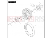 Harley-Davidson 2006 POLICE ROAD KING POLICE  - FLHPI FRONT WHEEL