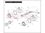 Harley-Davidson 2006 SIDECAR FLTR/I SIDECAR  - SIDECAR FOR FLTR/I INSTRUMENTS - FLHT & FLHX/I