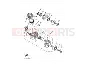 YAMAHA TT-R 250 TT250R (4GY1) 1993 Crankshiyaft. Piston