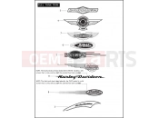 Harley-Davidson 2006 SOFTAIL HERITAGE SOFTAIL CLASSIC  - FLSTCI FUEL TANK TRIM (CONTINUED)