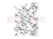 YAMAHA TT-R 250 TT250R (4GY1) 1993 Rear amber