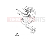 YAMAHA TT-R 250 TT250R (4GY1) 1993 Front wheel