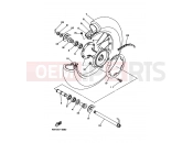 YAMAHA TT-R 250 TT250R (4GY1) 1993 Rear wheel