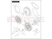 HARLEY-DAVIDSON SOFTAIL DEUCE  - FXSTDI FRONT WHEEL