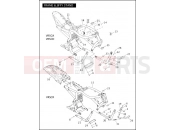 HARLEY-DAVIDSON VRSCA V-ROD  - VRSCA FRAME & JIFFY STAND