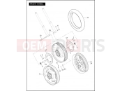 HARLEY-DAVIDSON VRSCA V-ROD  - VRSCA FRONT WHEEL