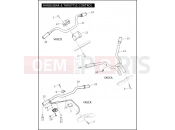 HARLEY-DAVIDSON VRSCA V-ROD  - VRSCA 105 HANDLEBAR & THROTTLE CONTROL