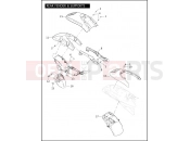 HARLEY-DAVIDSON VRSCD NIGHT ROD  - VRSCD 105 REAR FENDER & SUPPORTS