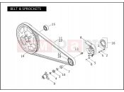 HARLEY-DAVIDSON CVO V-ROD  - VRSCSE BELT & SPROCKETS