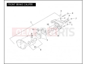 Harley-Davidson 2005 DYNA DYNA SUPER GLIDE CUSTOM  - FXDCI FRONT BRAKE CALIPER