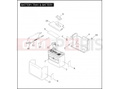 Harley-Davidson 2005 DYNA DYNA LOW RIDER  - FXDL BATTERY TRAY & BATTERY