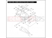 Harley-Davidson 2005 DYNA DYNA LOW RIDER  - FXDL REAR FORK, DEBRIS DEFLECTOR & BELT GUARD