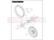 Harley-Davidson 2005 DYNA DYNA SUPER GLIDE SPORT  - FXDX FRONT WHEEL - LACED