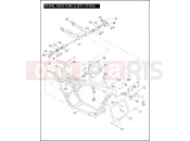 Harley-Davidson 2005 POLICE ROAD KING POLICE  - FLHPI FRAME, REAR FORK & JIFFY STAND