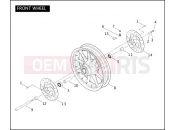 Harley-Davidson 2005 POLICE ROAD KING POLICE  - FLHPI FRONT WHEEL