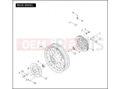 Harley-Davidson 2005 POLICE ROAD KING POLICE  - FLHPI REAR WHEEL