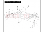 Harley-Davidson 2005 POLICE ROAD KING POLICE  - FLHPI WINDSHIELD - FLHPI & FLHPEI