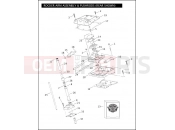 HARLEY-DAVIDSON FAT BOY  - FLSTF ROCKER ARM ASSEMBLY & PUSHRODS -Twin Cam 88BÂ