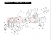 Harley-Davidson 2005 SOFTAIL SOFTAIL DELUXE  - FLSTNI CRANKCASE AND ENGINE OIL FILTER -Twin Cam 88Bâ¢