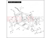 HARLEY-DAVIDSON NIGHT TRAIN  - FXSTBI FRAME & JIFFY STAND