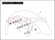 HARLEY-DAVIDSON NIGHT TRAIN  - FXSTBI FRONT FENDER - FXSTS/I