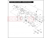 Harley-Davidson 2005 SOFTAIL SOFTAIL STANDARD  - FXSTI FRONT BRAKE CALIPER - SPRINGER MODELS