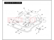 Harley-Davidson 2005 TOURING ROAD KING  - FLHR LUGGAGE BOX (COVER)