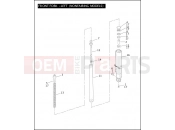 Harley-Davidson 2005 TOURING ELECTRA GLIDE CLASSIC SHRINE  - FLHTCI SHRINE FRONT FORK - LEFT (NONFAIRING MODELS)