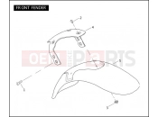 HARLEY-DAVIDSON VRSCA V-ROD  - VRSCA FRONT FENDER