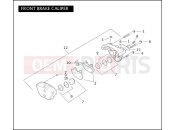 HARLEY-DAVIDSON VRSCA V-ROD 98  - VRSCA 98 FRONT BRAKE CALIPER