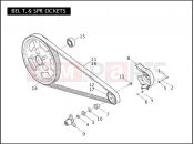 HARLEY-DAVIDSON VRSCB V-ROD  - VRSCB BELT & SPROCKETS