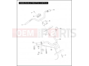 Harley-Davidson 2005 VRSC VRSCB V-ROD 98  - VRSCB 98 HANDLEBAR & THROTTLE CONTROL