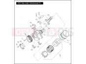 Harley-Davidson 2005 VRSC VRSCB V-ROD 98  - VRSCB 98 PISTONS AND CRANKSHAFTS