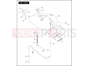 HARLEY-DAVIDSON CVO SOFTAIL DEUCE  - FXSTDSE2 FUEL TANK