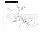 HARLEY-DAVIDSON DYNA SUPER GLIDE  - FXD FRONT TURN SIGNALS