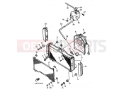 YAMAHA FZX 750 Fazer FZX750 (4AM3) 1993 RADIATEUR & TUYAU