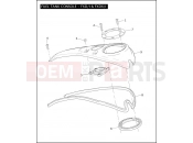 Harley-Davidson 2004 DYNA DYNA LOW RIDER  - FXDLI FUEL TANK CONSOLE - FXD/I & FXDX/I