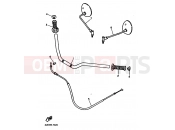 YAMAHA FZX 750 Fazer FZX750 (4AM3) 1993 GUIDON & CABLE